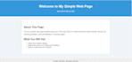 create a simple and responsive website using HTML and CSS