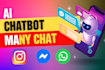 build expert ai chatbot for facebook messenger using manychat