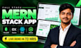 build your mern stack web app, live demo in 72 hours