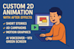 create custom 2d animation videos with voiceover and vfx