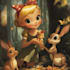 draw disney children cartoon illustration