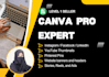 be your canva design expert, infographic animation, canva pro,banner