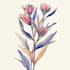 create a beautiful vintage botanical illustration poster