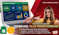 create a custom excel sales tracker dashboard for your business