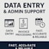 do accurate data entry, invoice processing, and admin tasks