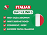 create 100 permanent italy high da dofollow backlinks
