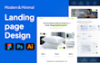 design a creative landing page or website