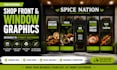 design eye catching shop front and window graphics