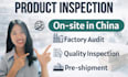 do product inspection and quality control in china