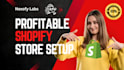 setup profitable shopify website or shopify store design