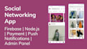 create social networking app, subscription, chat app