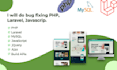 do bug fixing in HTML CSS javascript, PHP, laravel