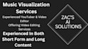 create a musical visualization video