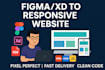 convert your design file to hand coded responsive website