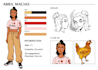 draw original character sheet