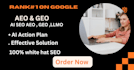 do generative engine optimization GEO, ai SEO audit with a detailed action plan