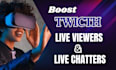 boost twitch live viewers, twitch channel promotion