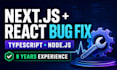 fix nextjs react typescript and nodejs bugs