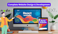 do professional website design, development with react, nextjs, nodejs