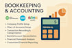 do setup, cleanup, and bookkeeping in quickbooks online, xero, and zoho books