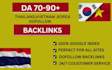 do full SEO korean backlinks service package for top rank