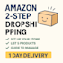 manage amazon 2 step orders with secure fulfillment method