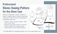 create custom gloves sewing pattern with accurate dimensions