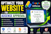 optimize your website for gauranteed adsence approval