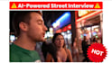 do google veo3 street interviews that look real