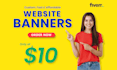 design website banner, web slider, and shopify banner