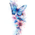 draw a custom watercolor flower tattoo design