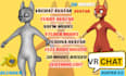create sci fi furry avatar, vtuber model, 3d vrchat avatar rigged and clothing