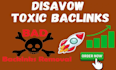 audit and remove toxic backlinks from your website