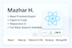 develop pixel perfect react frontends with full stack capabilities
