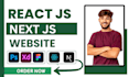 build a modern website using react js and next js