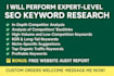 perform expert level SEO keyword research