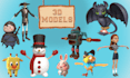 create lowpoly 3d character blender maya game ready for unity unreal