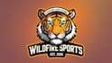 design tiger mascot logo with express delivery