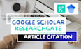 increase google scholar citations, journals, backdated citations, researchgate