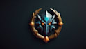 make 3d emblem logo with fantasy game style