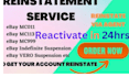 reactivate your amazon, ebay deactivated account due to identity verification