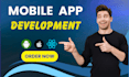 do mobile app development in react native for android ios