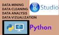 mine,clean,analyse and vizualise your raw data using python and r
