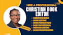 proofread christian book editing formatting devotional journal book editor KDP