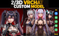 custom vtuber model live2d rigging 3d vtuber avatar anime vtuber design