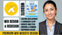 website design, custom wix website design, redesign wix template, wix website