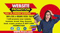 promote your website, business, product, amazon or any anything