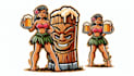 design awesome tiki logo with express delivery