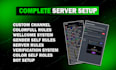 discord server setup, discord server and be your discord server builder