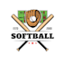 design a softball logo